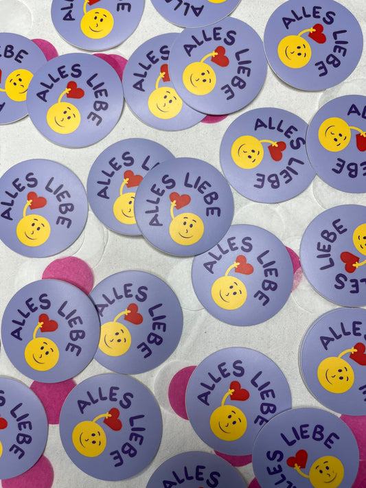Sticker „alles Liebe"