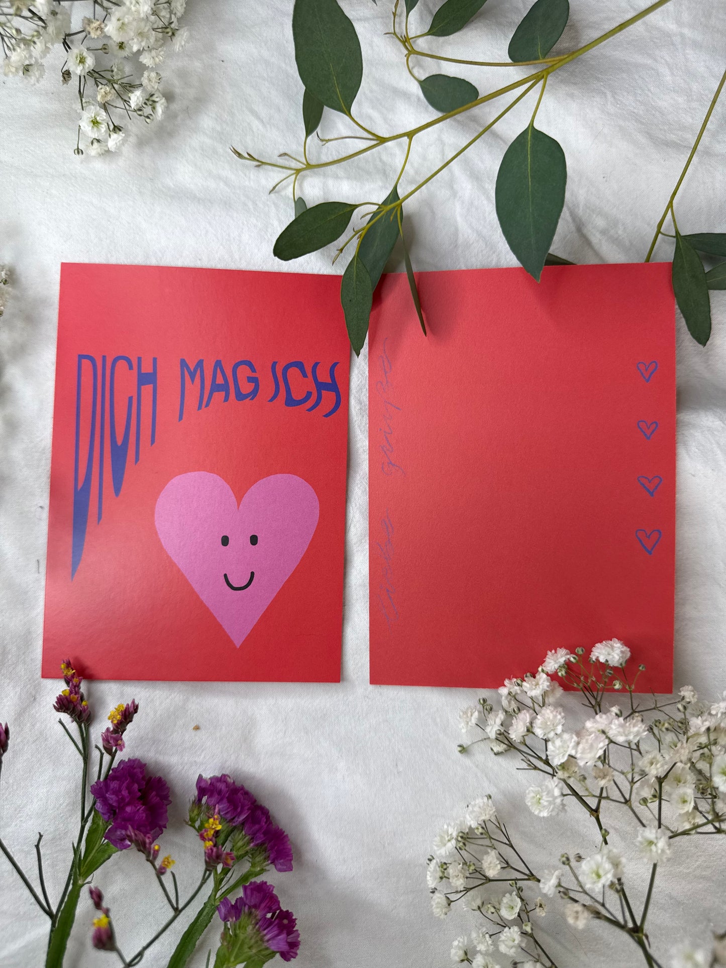 Postkarte „Dich mag ich“