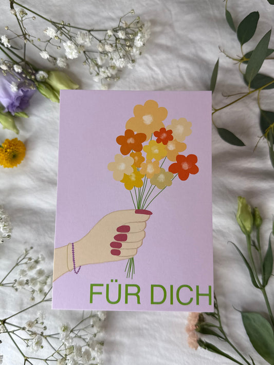 Postkarte „Für dich“