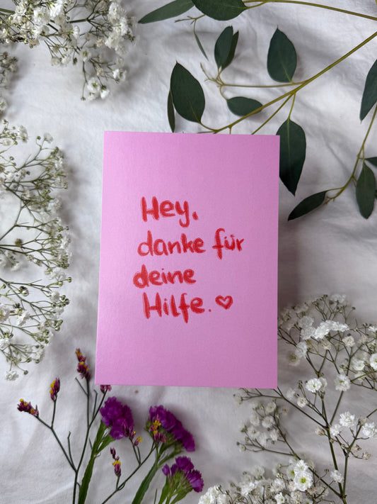 Postkarte „Danke“