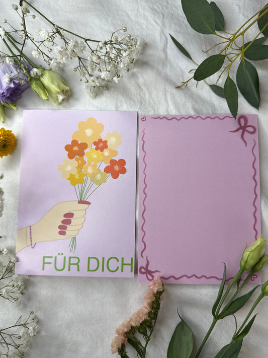 Postkarte „Für dich“