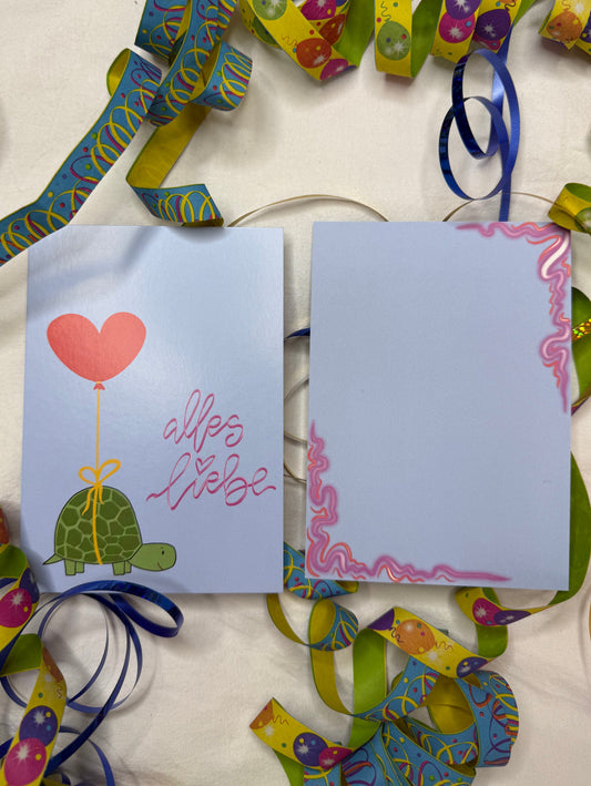 Postkarte „alles Liebe“