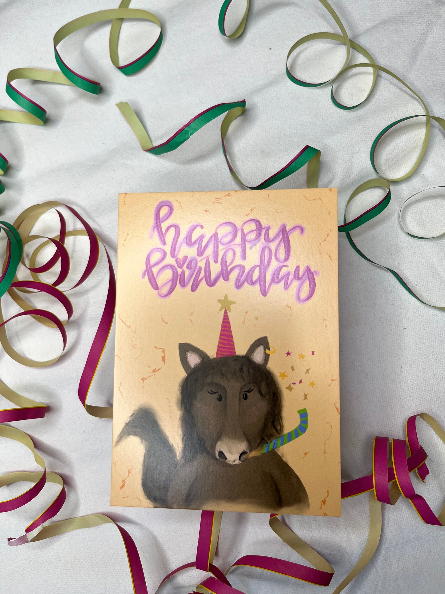 Postkarte „happy birthday“