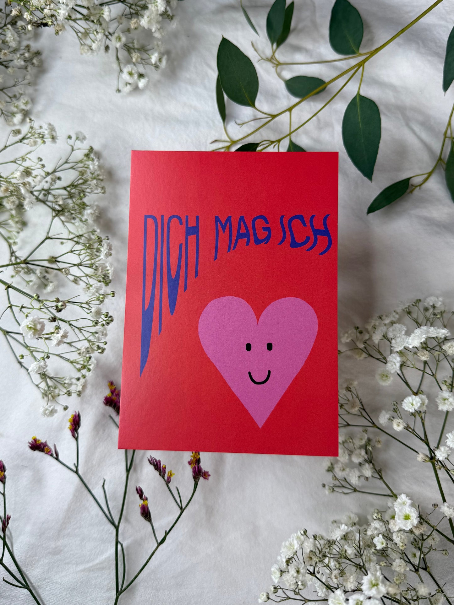 Postkarte „Dich mag ich“