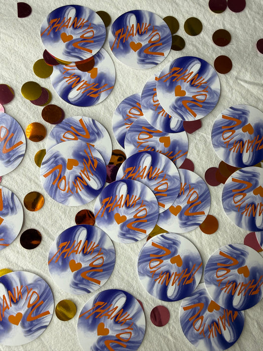 Sticker „thank you“
