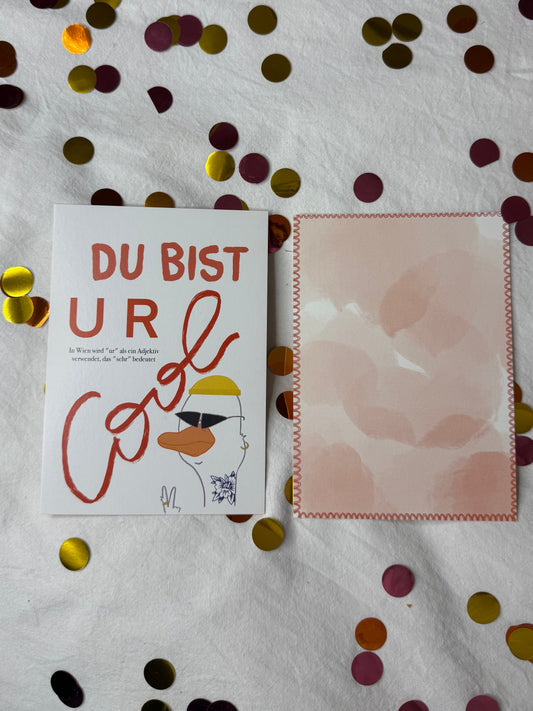 Postkarte „Ur cool“