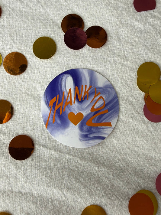 Sticker „thank you“