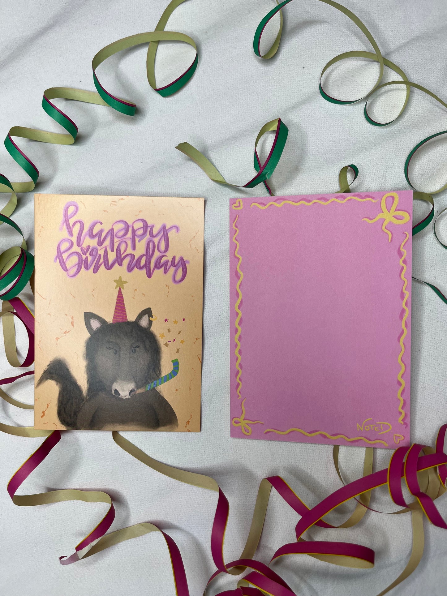 Postkarte „happy birthday“