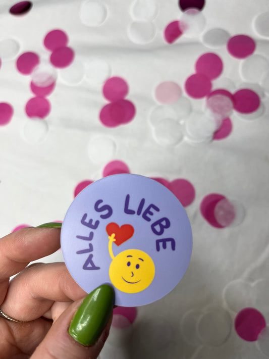 Sticker „alles Liebe"