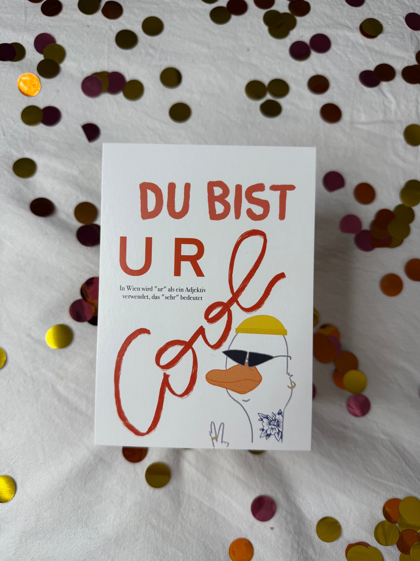 Postkarte „Ur cool“