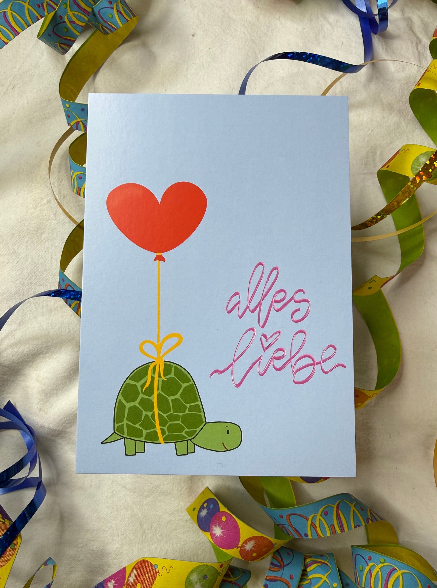 Postkarte „alles Liebe“